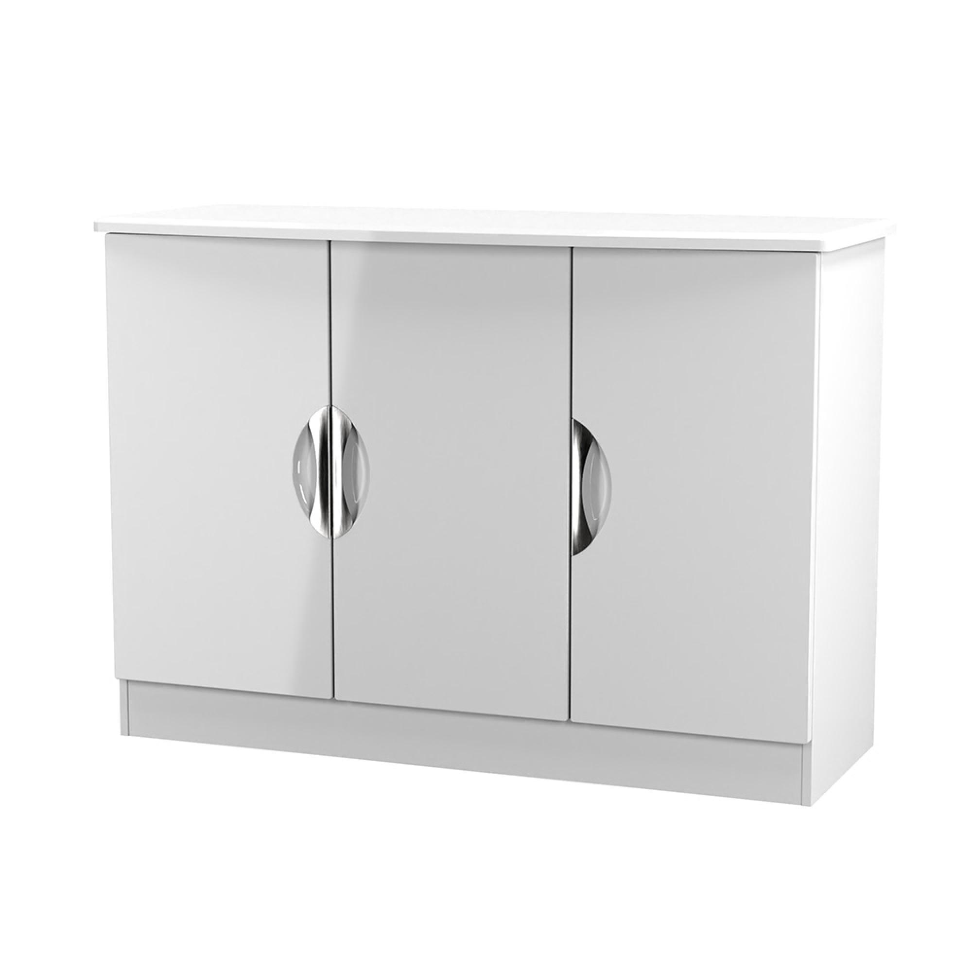 Camden Sideboard - Small - 3 Doors - White Gloss