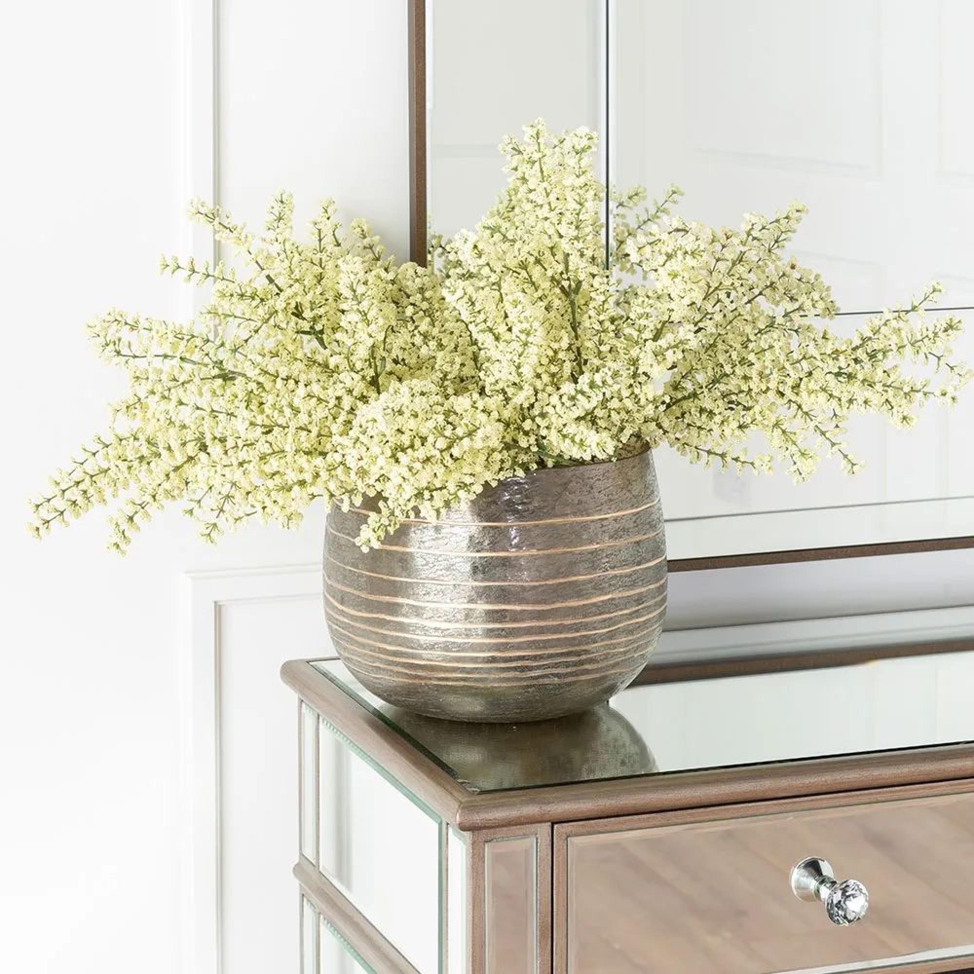 Antoinette Small Sideboard - 90cm - 2 Door - Mirrored - Champagne Trim
