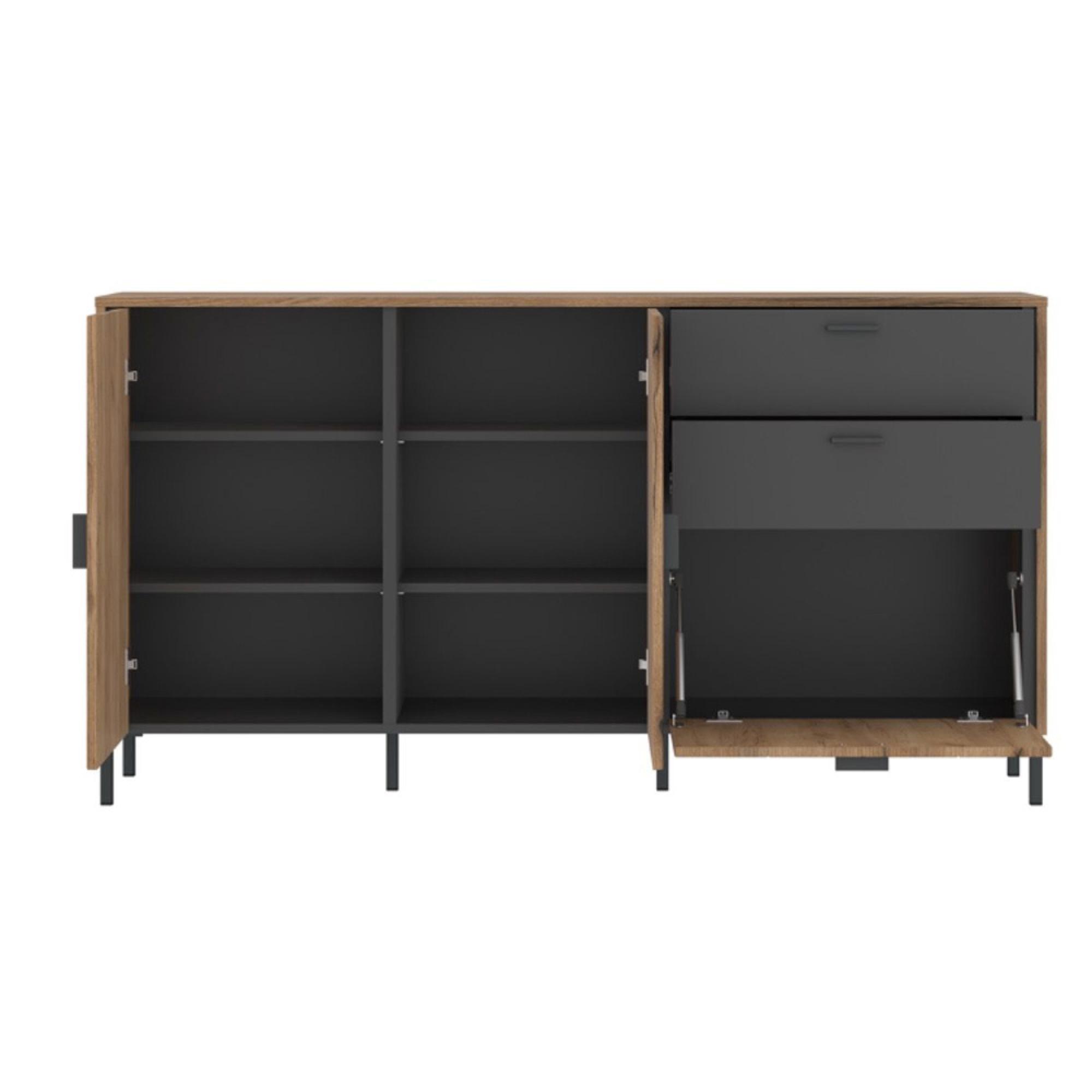Arundel Sideboard - 2 Door - 2 Drawer - Medium - Oak