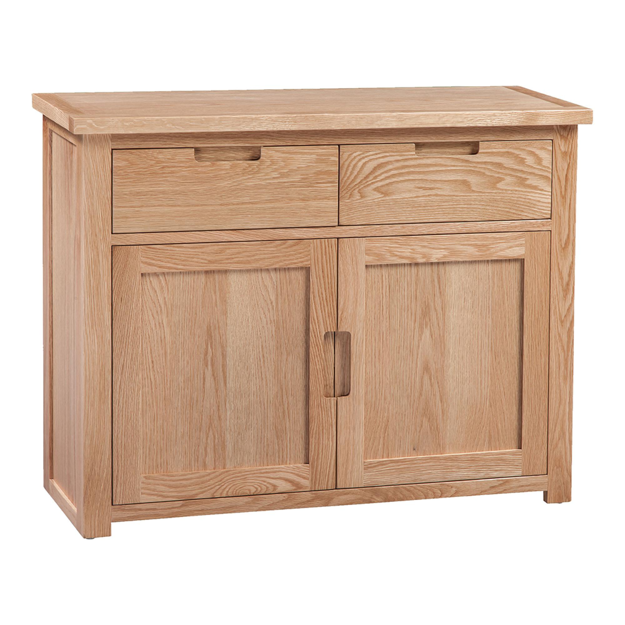 Moderna Sideboard - 2 Door - Small - 96cm - Oak