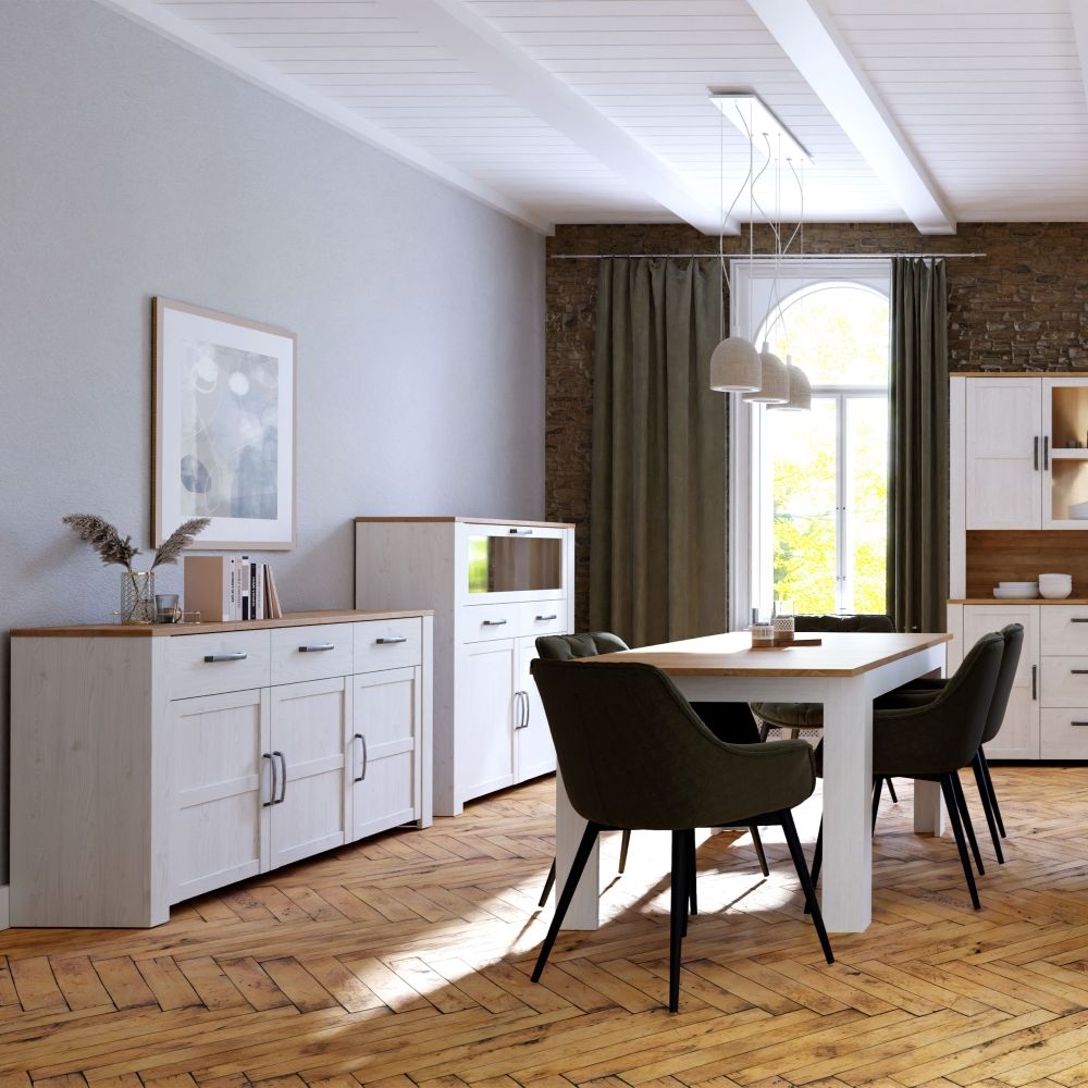 Bohol Sideboard - 3 Door - 3 Drawer - Large - White