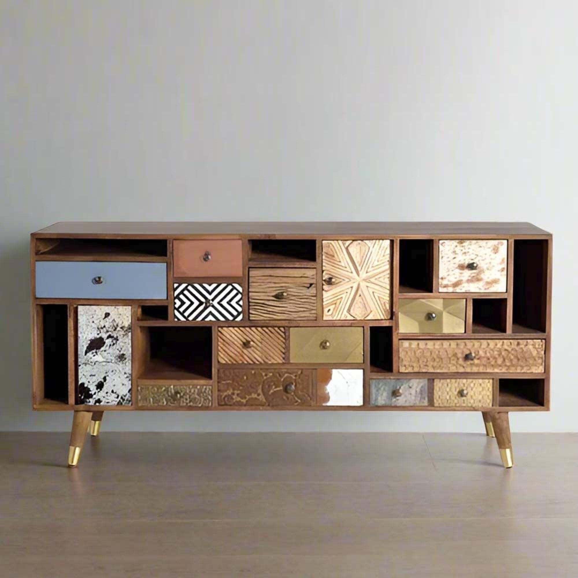 Bonham Sideboard - Mango Wood - Multi Drawer - Large - 160cm
