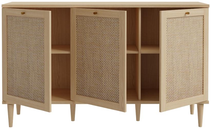 Calasetta Sideboard - 3 Door - Medium - Rattan