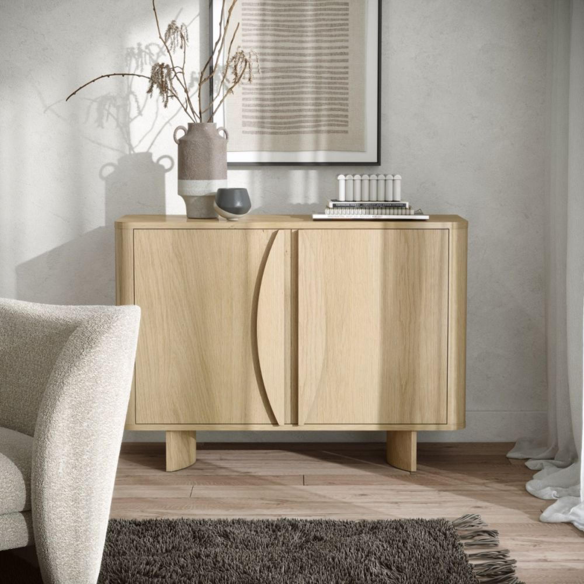 Cara Sideboard - 2 Door Small - 105cm - Oak