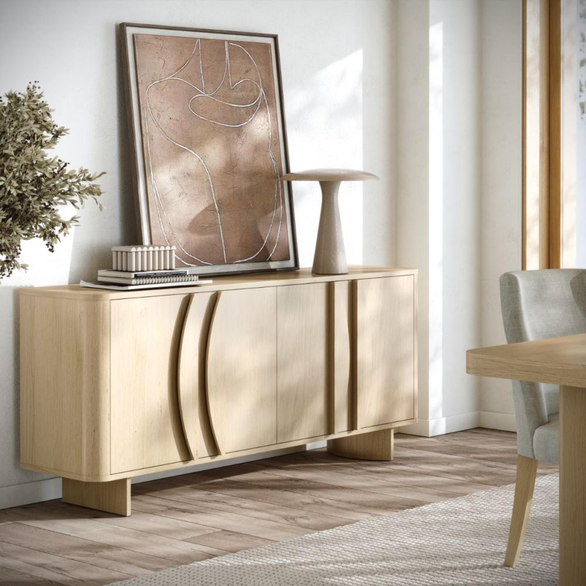 Cara Sideboard - 4 Door Large - 165cm - Oak
