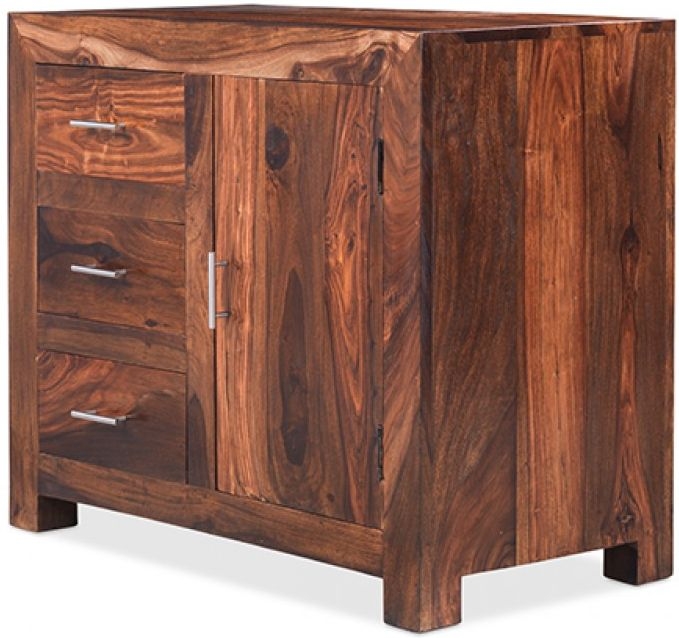 Cube Sheesham Compact Sideboard