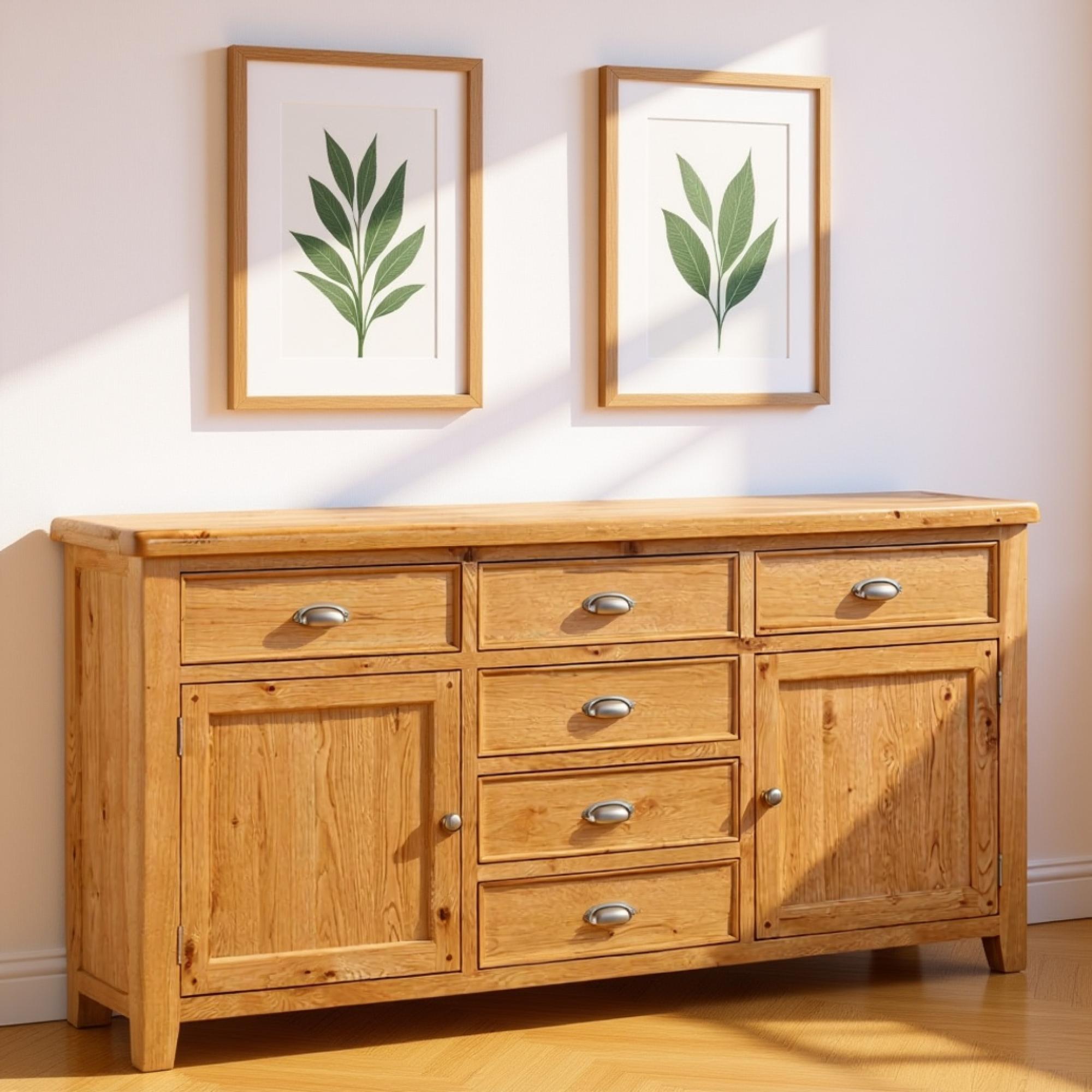 Janelle Sideboard - 2 Door - Extra Large - 188cm - Rustic Oak