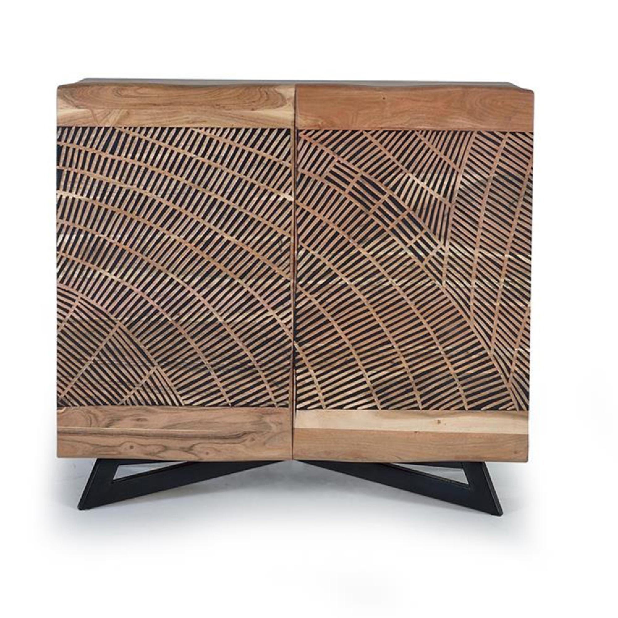 Karlstad Sideboard - Acacia Wood - 2 Door - Small - 90cm