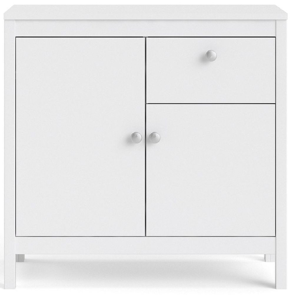 Madrid White 2 Door Small Sideboard