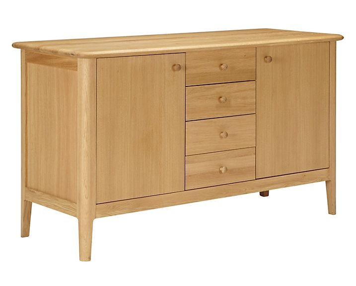 Modena Sideboard - 2 Door - 4 Drawer - Oak