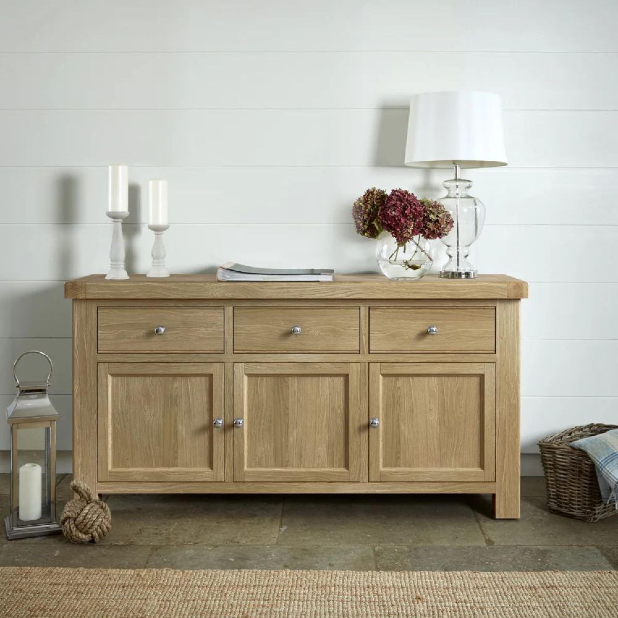 Normandy Sideboard - 3 Door Large - 166cm - Oak