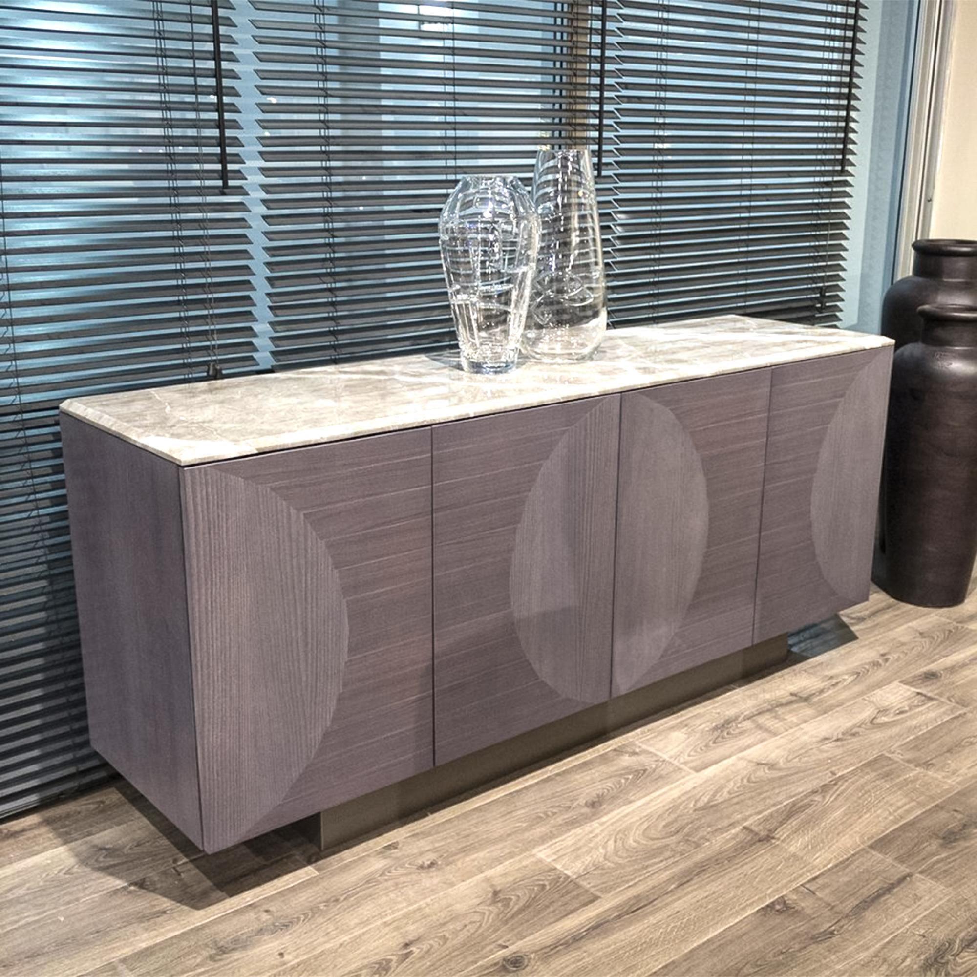 Opera Sideboard - Marble and Wood - 4 Door - Large - Variation Available
