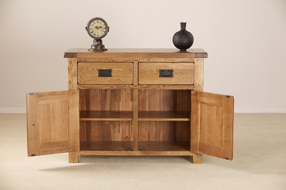 Originals Sideboard - 2 Door - 2 Drawer - Small - Rustic Oak