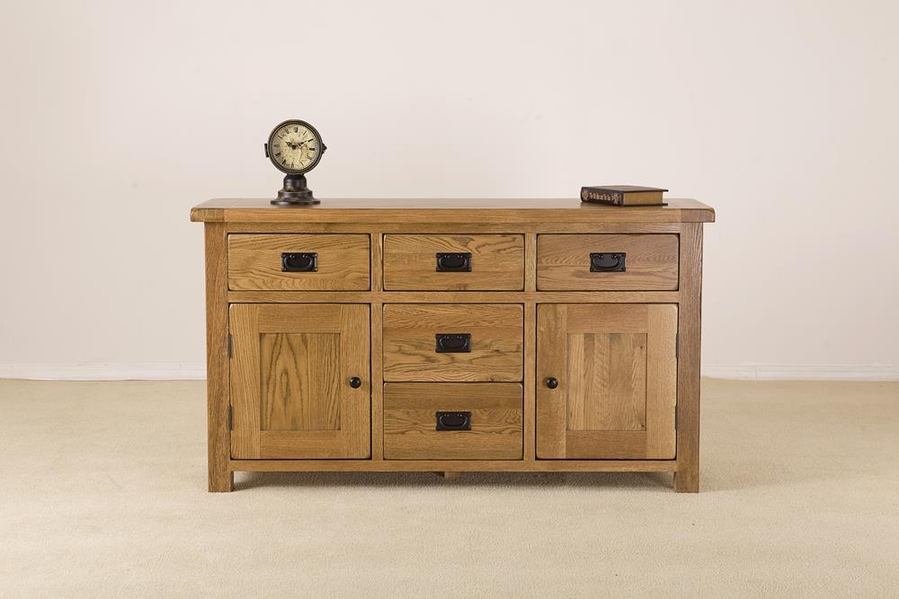 Originals Sideboard - 2 Door - 5 Drawer - Large - Rustic Oak
