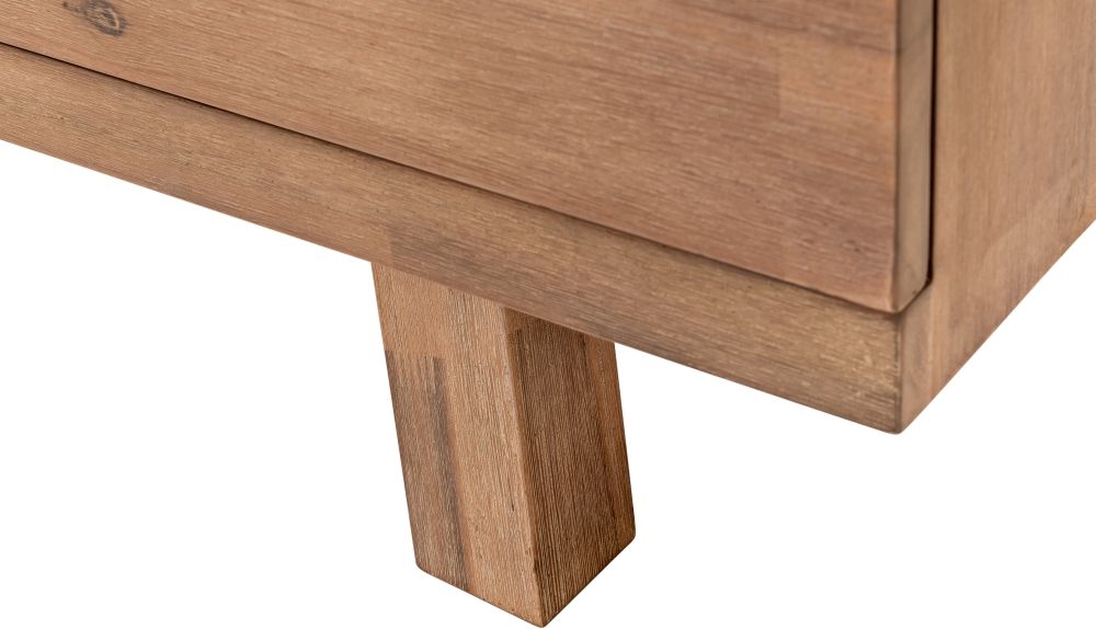 Pimlico Sideboard - 1 Door - 3 Drawer - Wide - Acacia Wood and Concrete Top