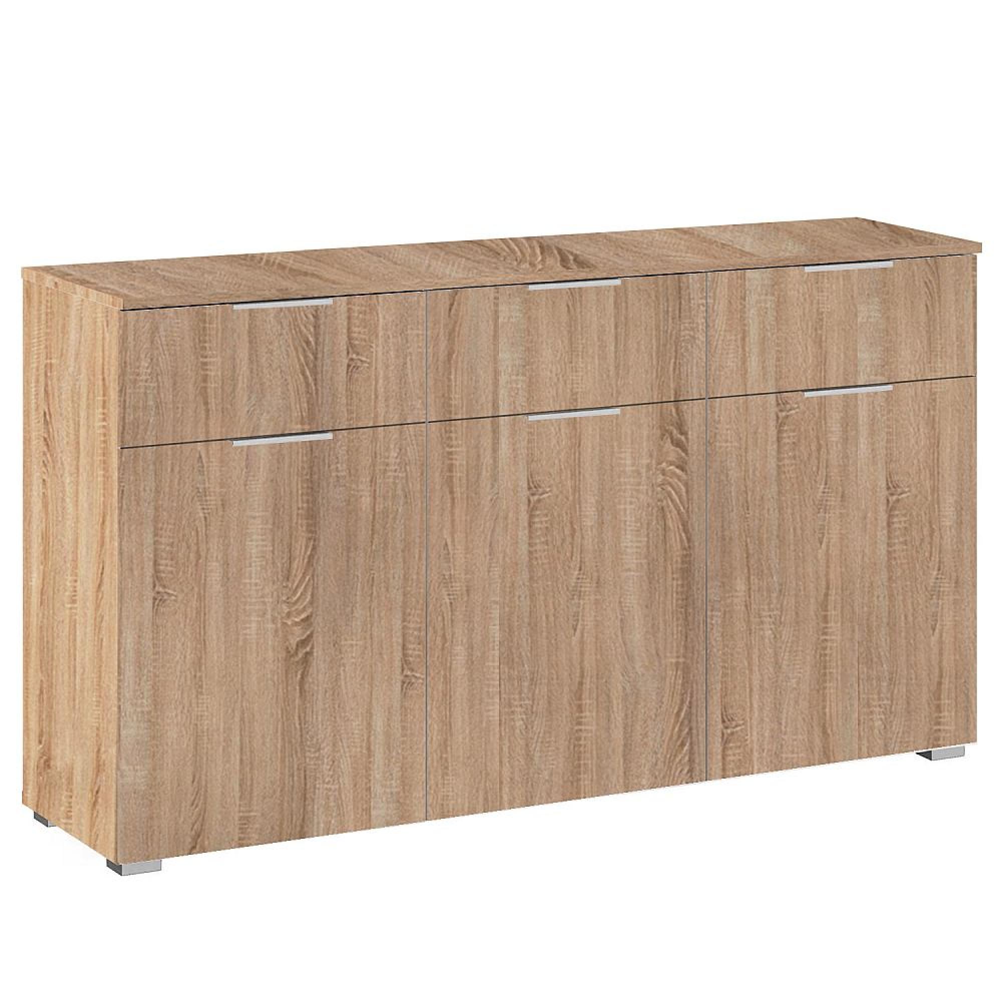 Rauch Alabama 3 Door Medium Sideboard - 120cm - Sonoma Oak