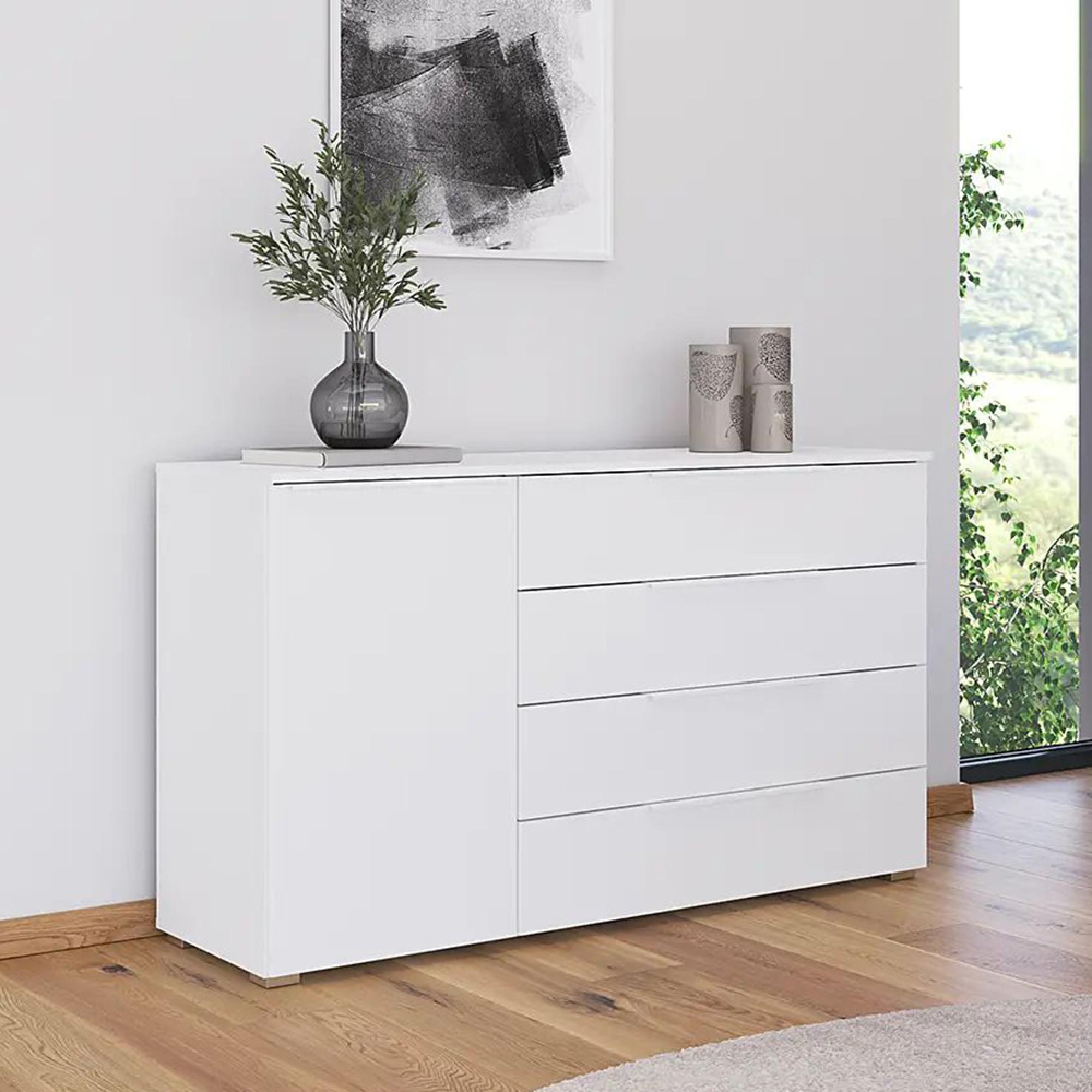Rauch Monostar 1 Door Wide Sideboard - 120cm - Alpine White