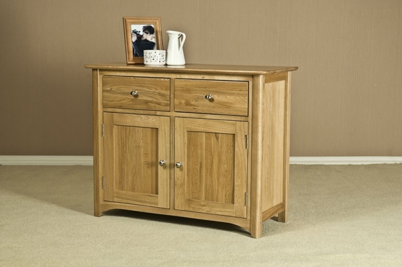 Shaker Sideboard - 2 Door - 2 Drawer - Small - Oak