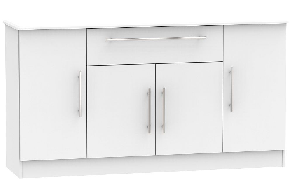 Sherwood Grey Wide Sideboard - 4 Doors