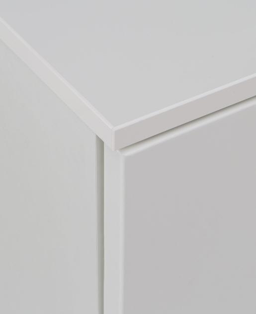 Sienna Sideboard - 2 Door - 4 Drawer - Large - White High Gloss