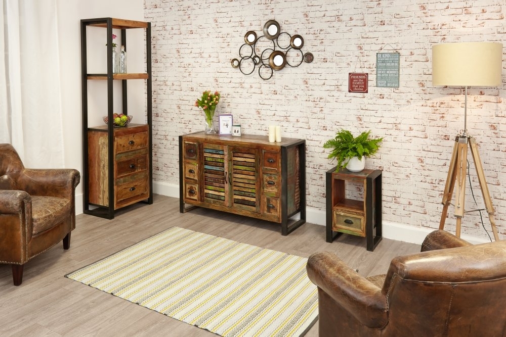 Urban Chic Reclaimed Sideboard - 2 Door - 6 Drawer