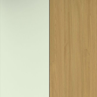 Vanilla Front and Modern Oak Base Unit