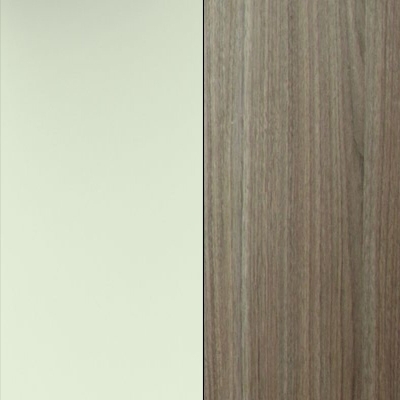 Vanilla Front and Toronto Walnut Base Unit