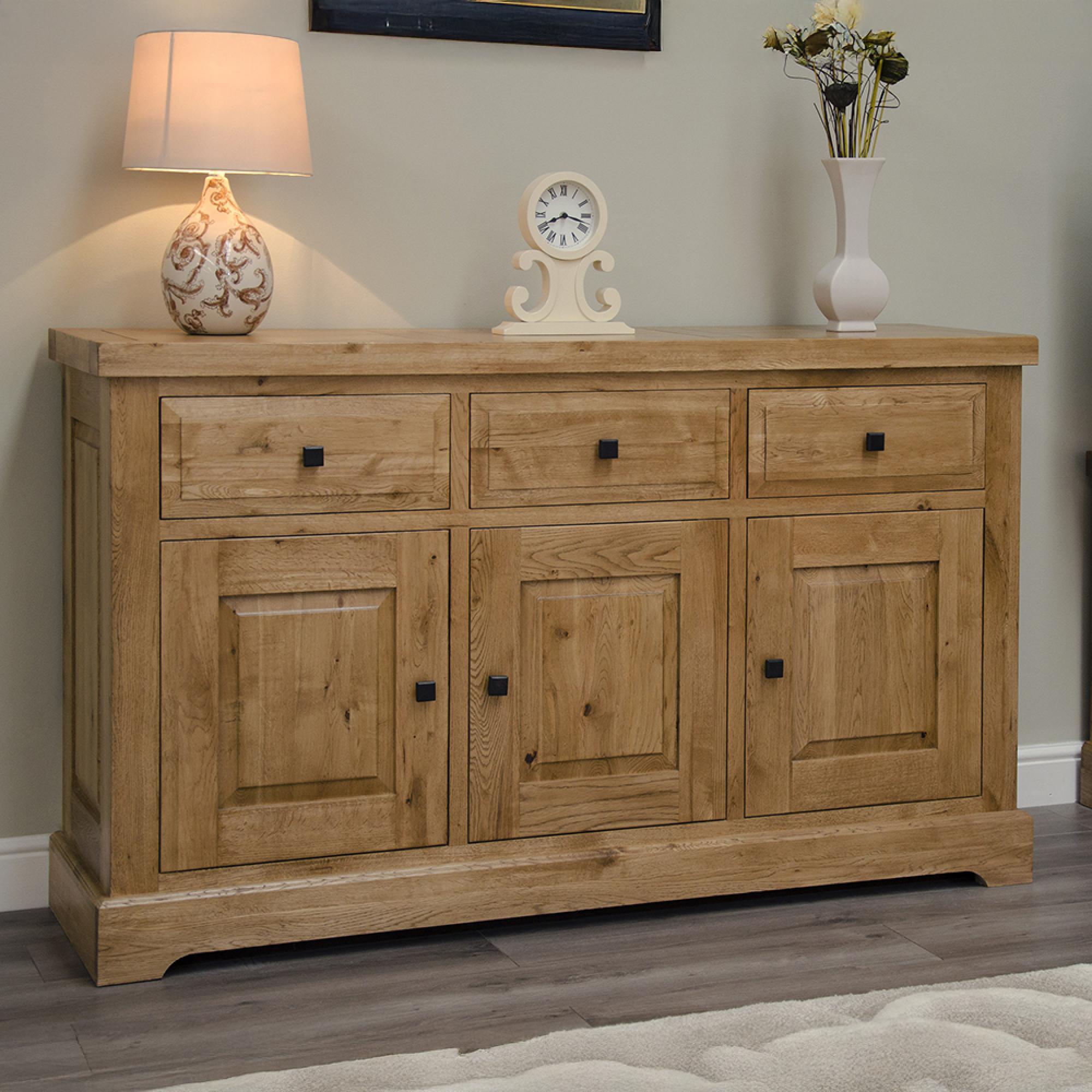 Deluxe Sideboard - 3 Door - Large - 159cm - Oak