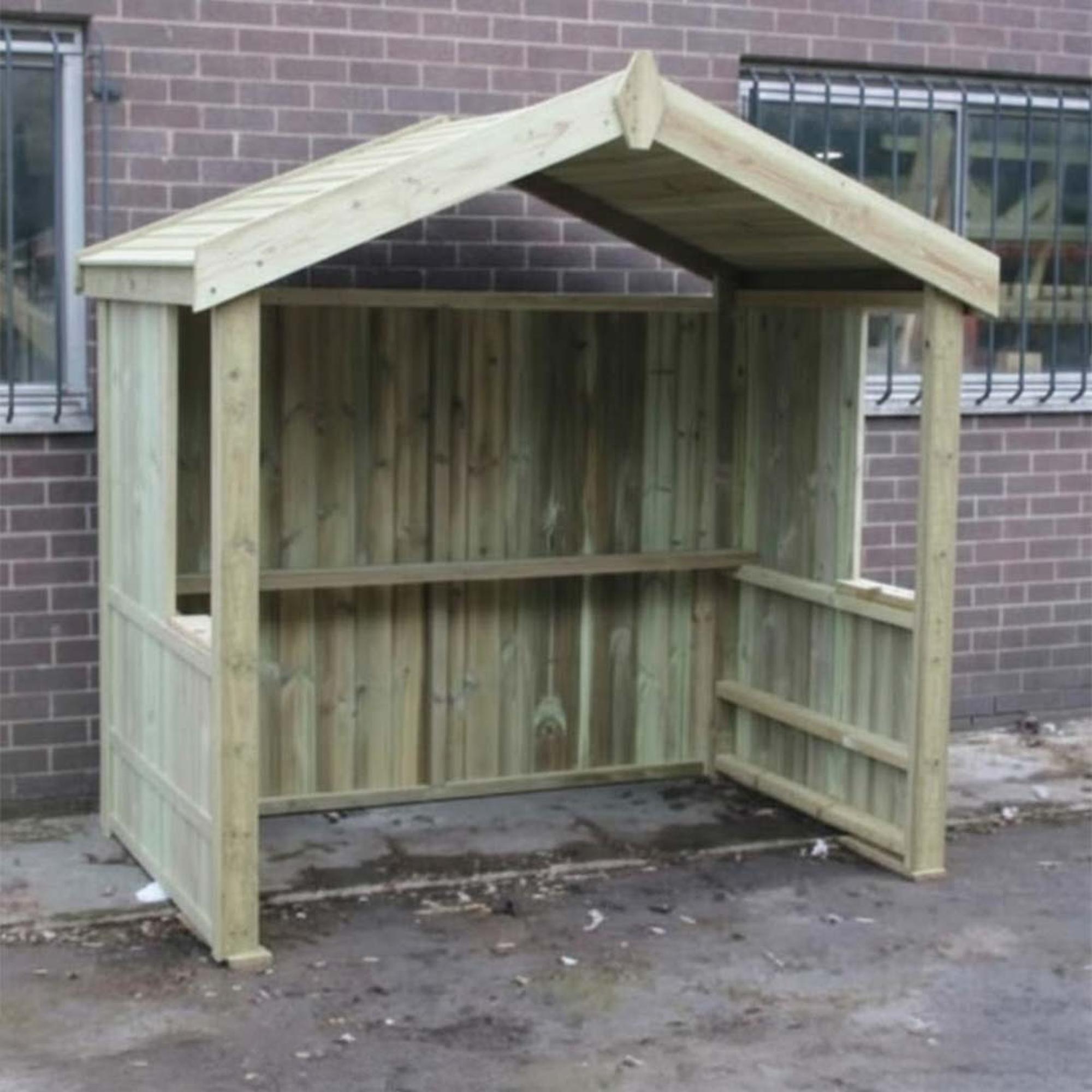 Churnet Valley Apex Roof Timber Wood Garden Smoking Shelter