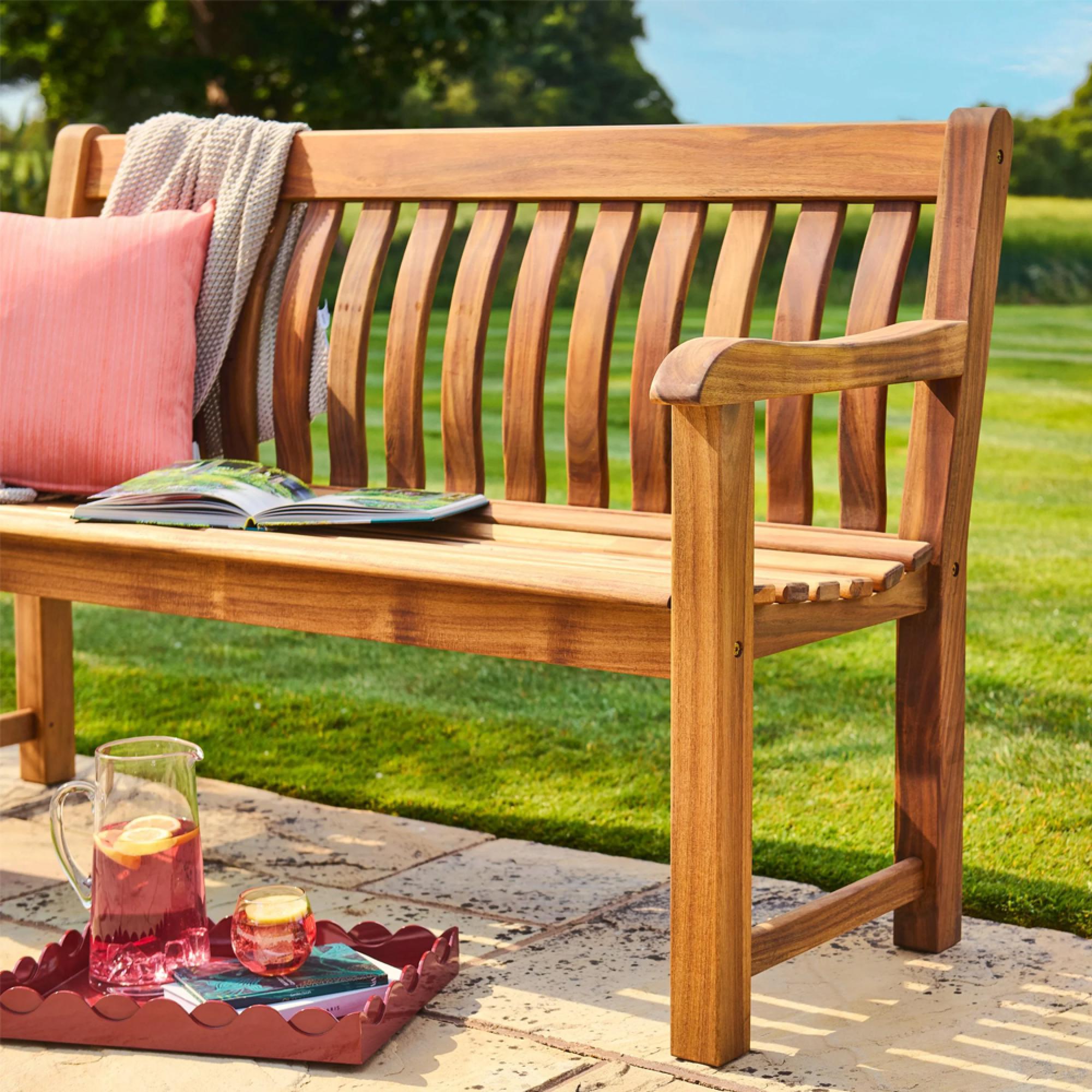 Redcliffe Garden Bench - St George - 4ft - Acacia Wood