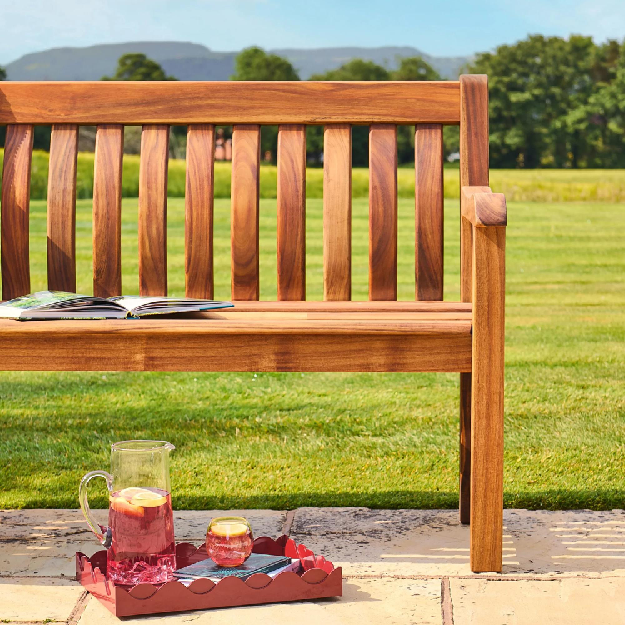 Redcliffe Garden Bench - St George - 4ft - Acacia Wood