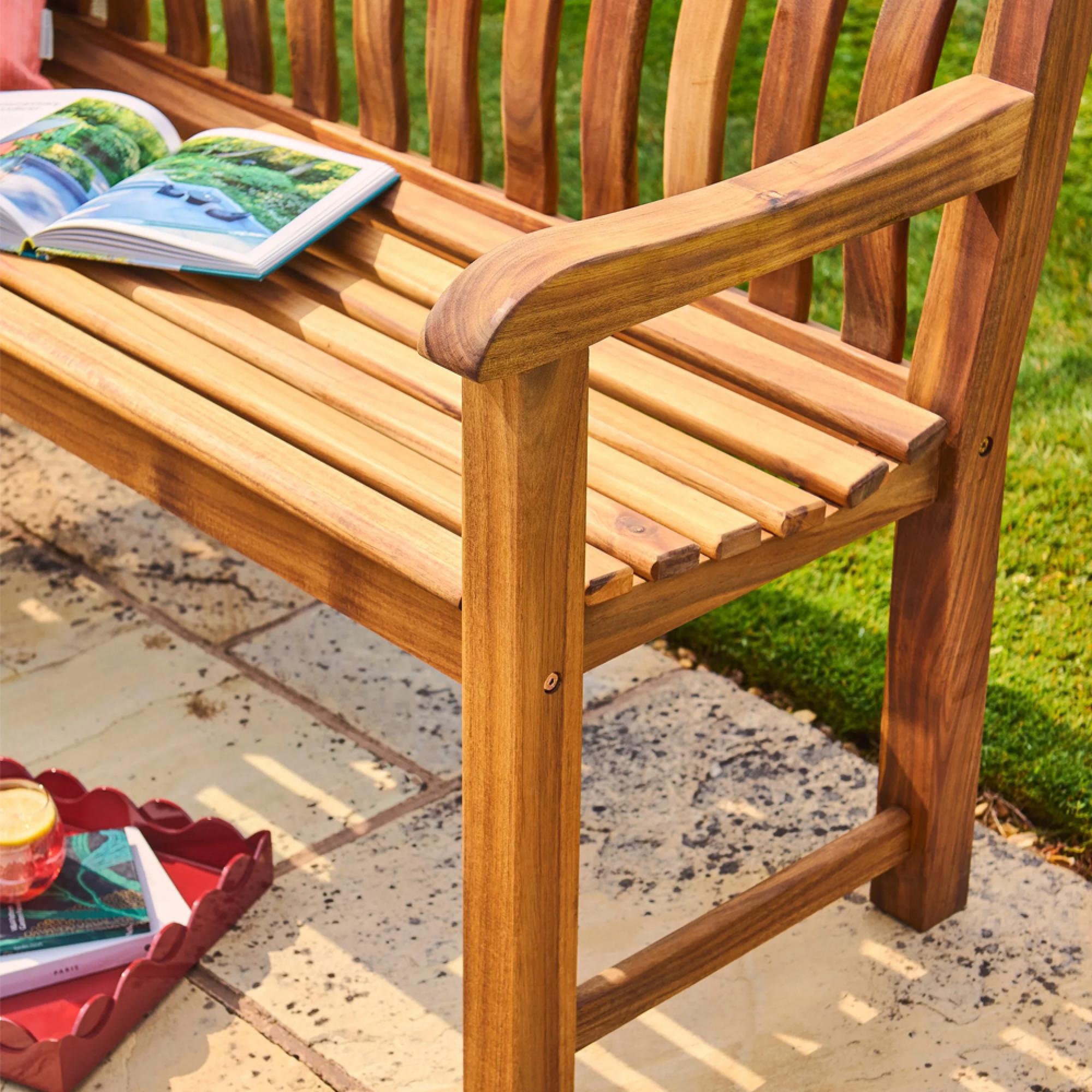 Redcliffe Garden Bench - St George - 5ft - Acacia Wood