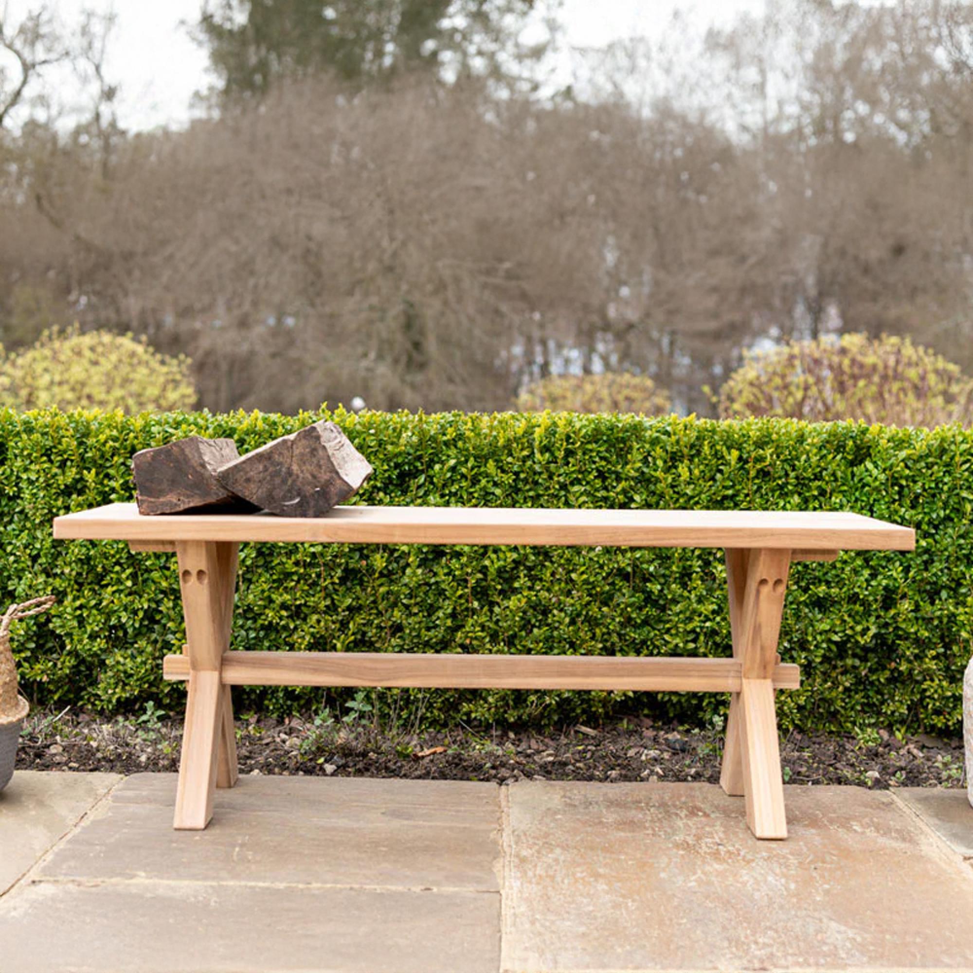 Plank Garden Bench - Teak Wood