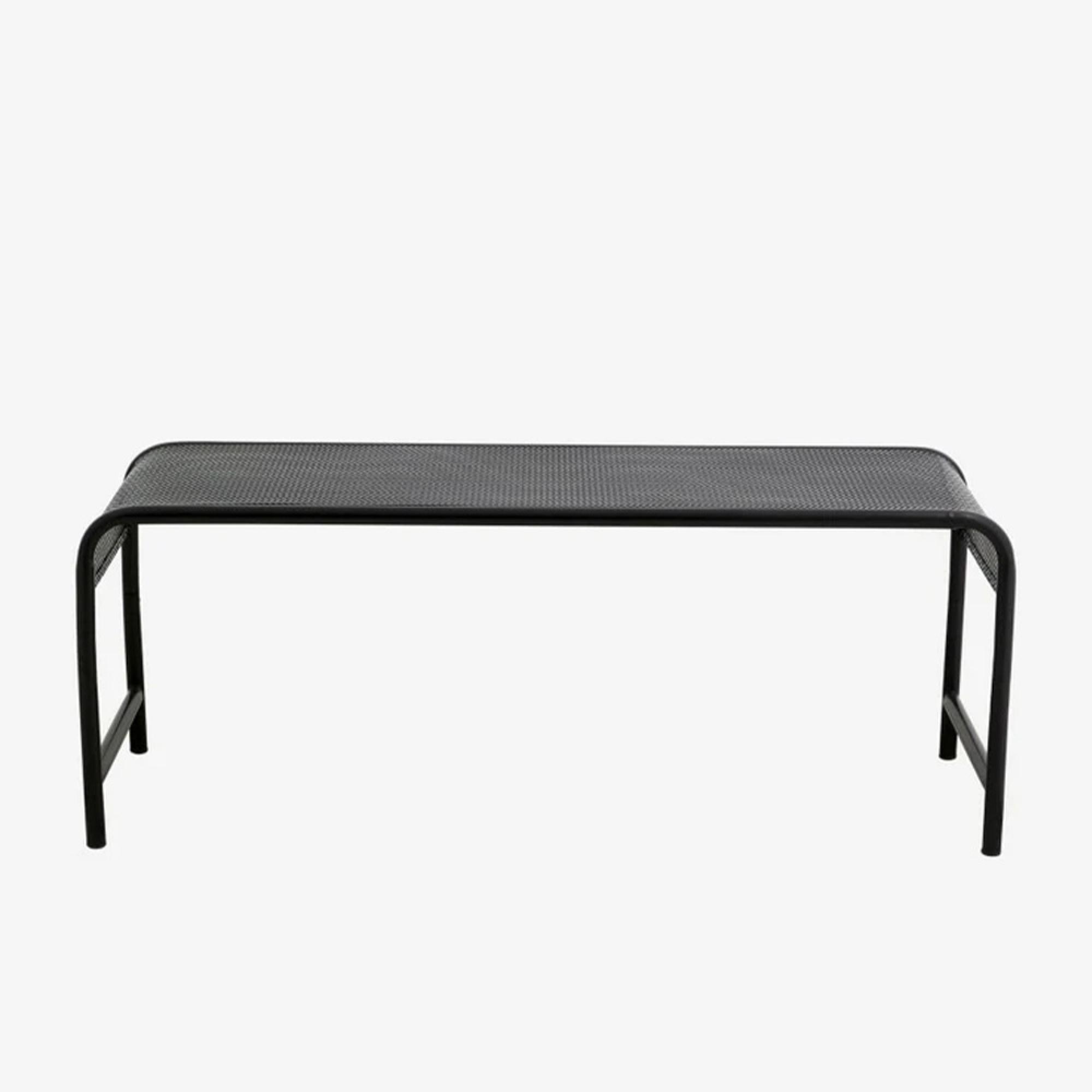 Brenta Garden Bench - Metal - Black