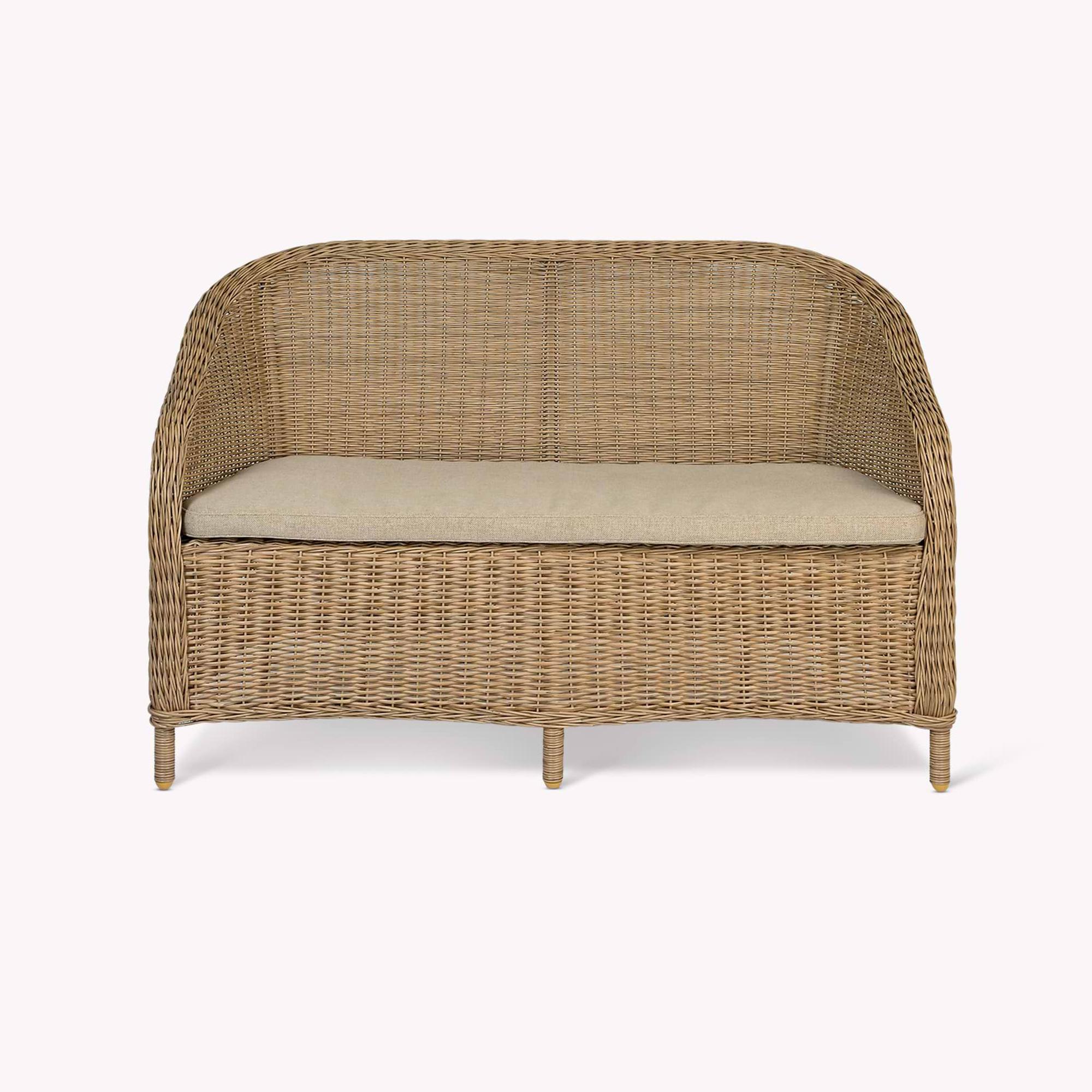 Brayford Outdoor Bench Natural Rattan