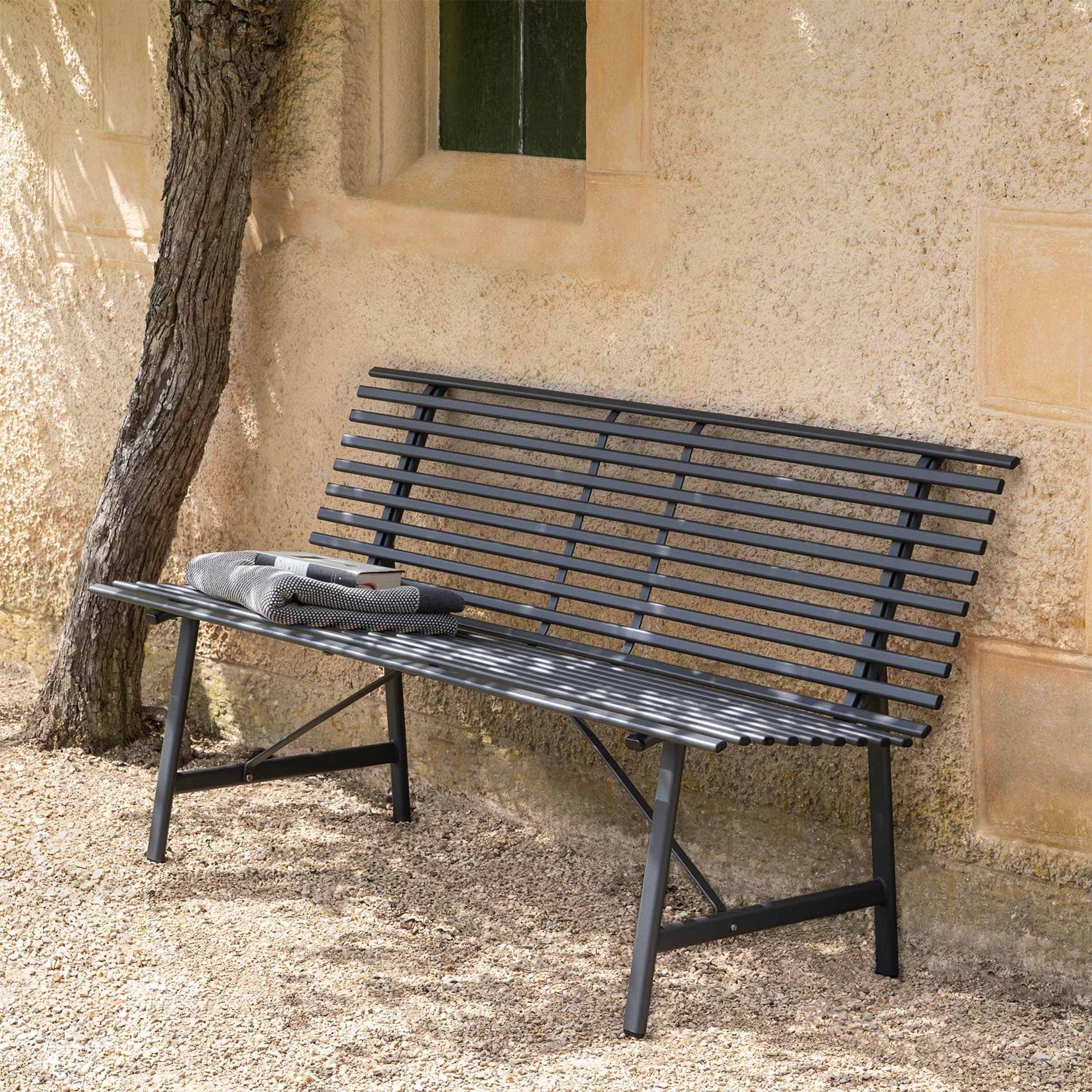 Richmond Outdoor Bench Carbon