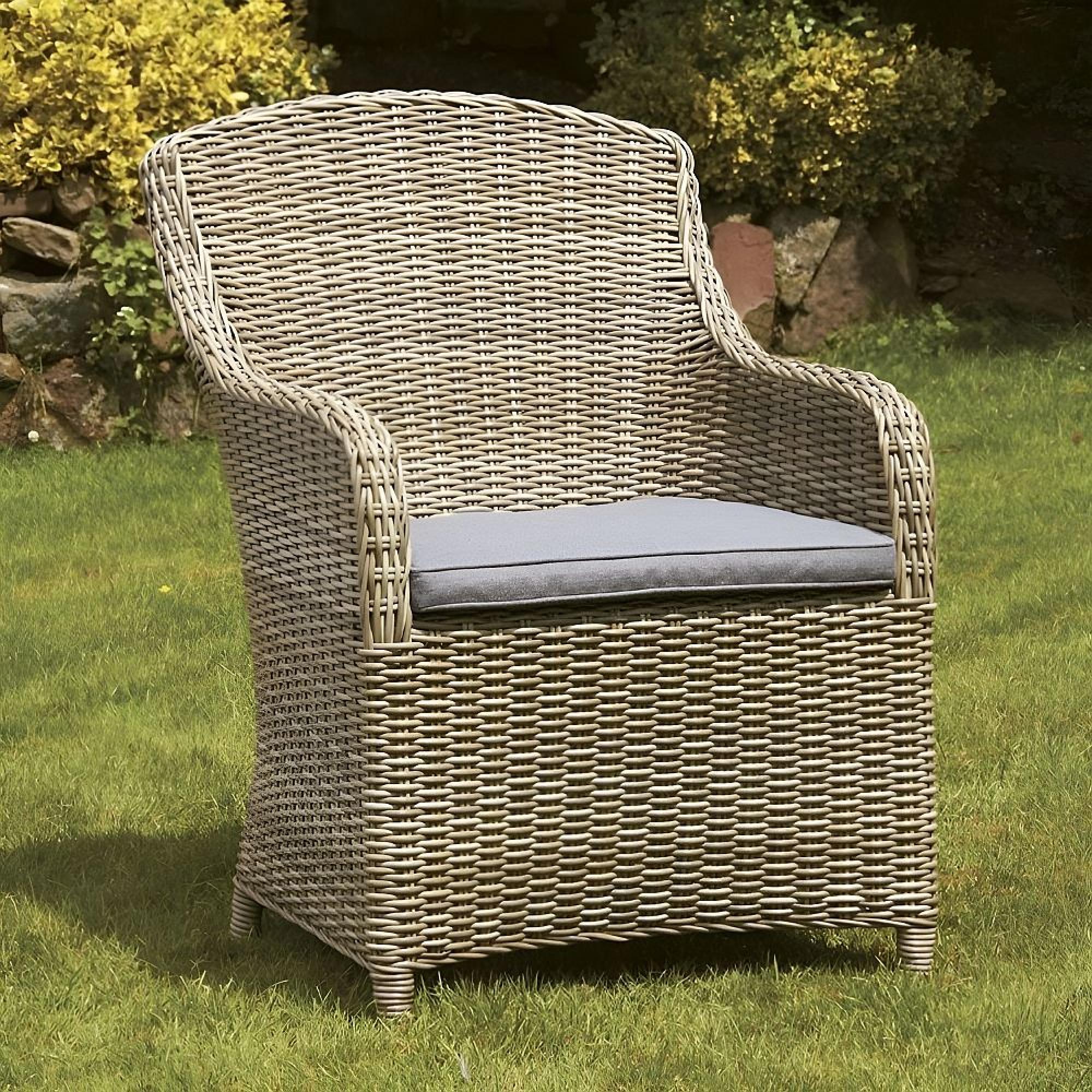 Wentworth Garden Dining Chairs - Set of 2 - Imperial - Beige - Rattan
