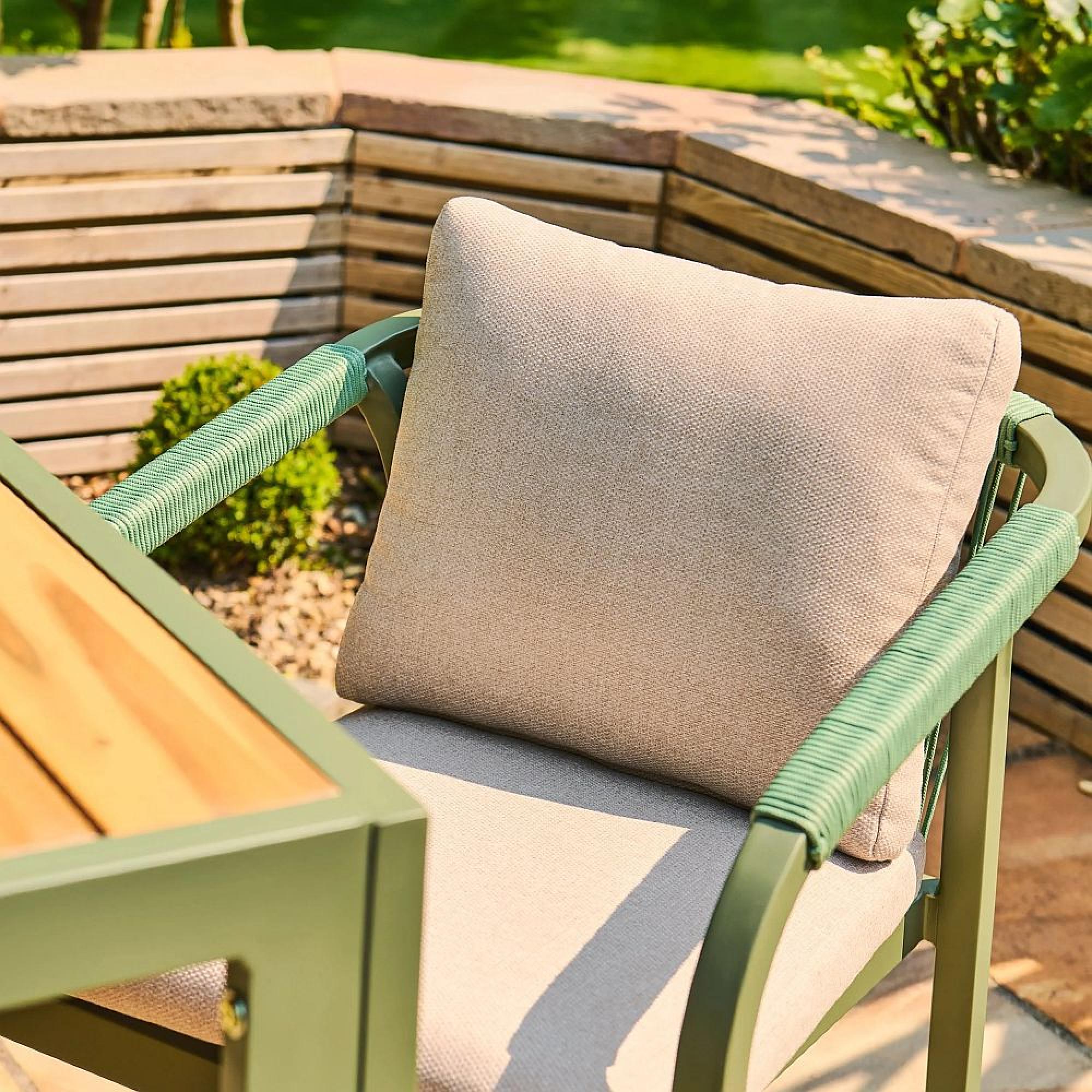 Genoa Garden Dining Chair - Olive Green