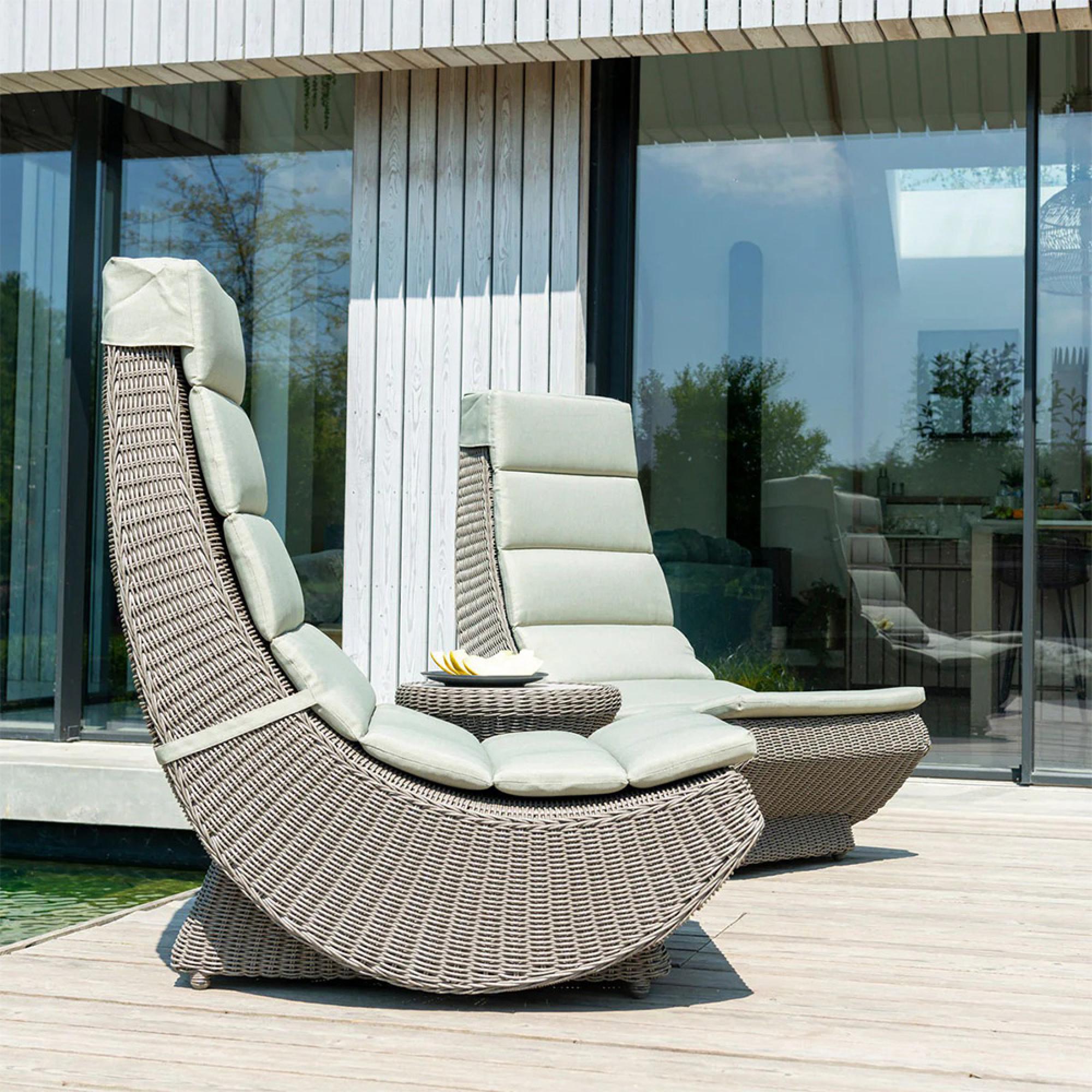 Hazelmere Lazy Chair - Garden - Grey Weave