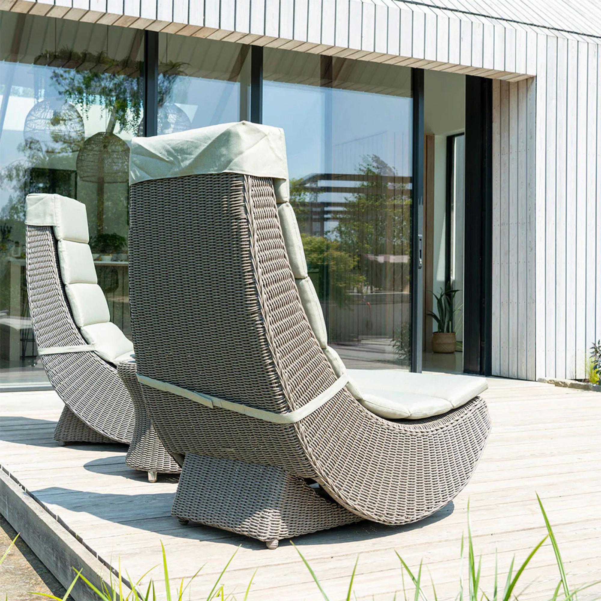 Hazelmere Lazy Chair - Garden - Grey Weave