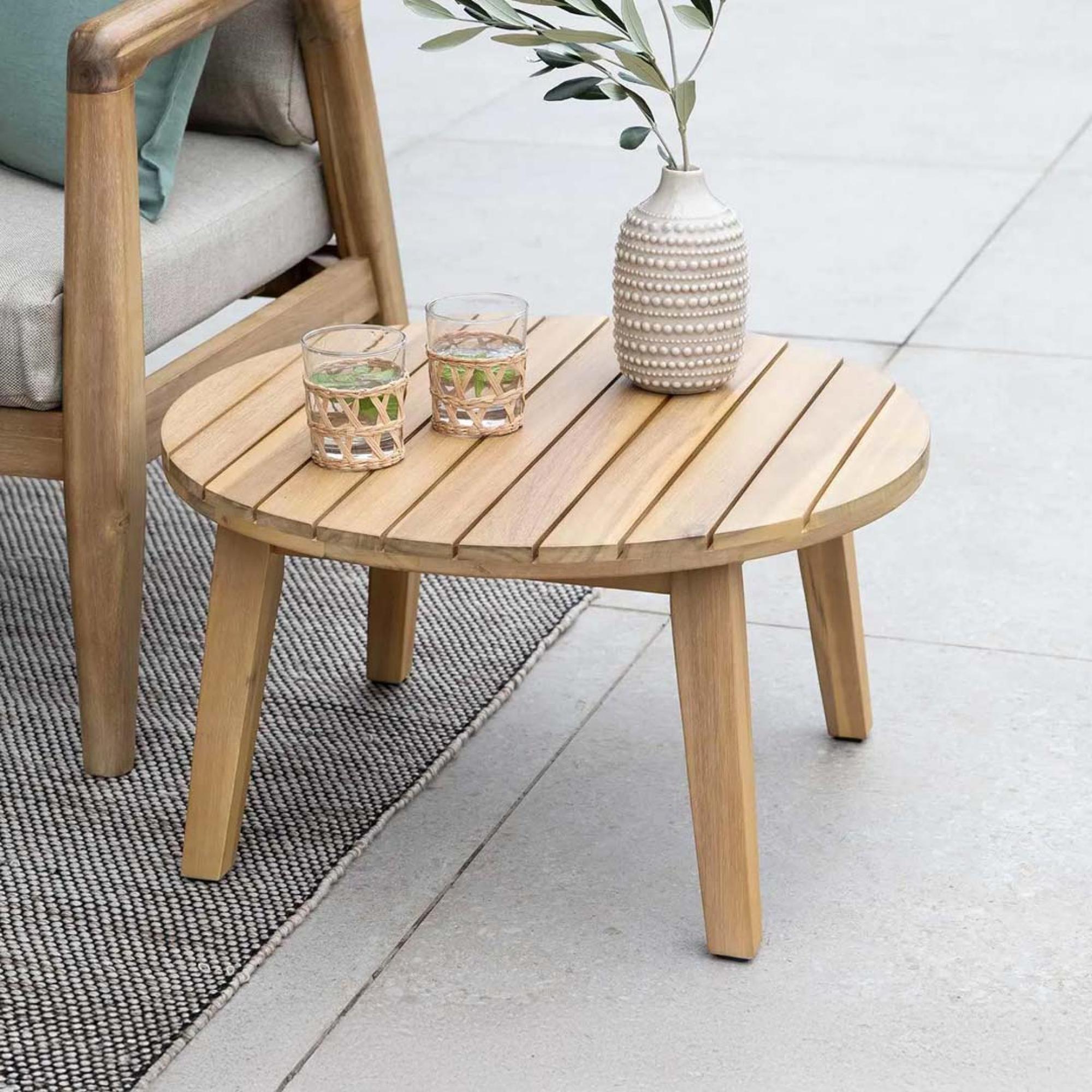 Durley Outdoor Coffee Table Small Natural
