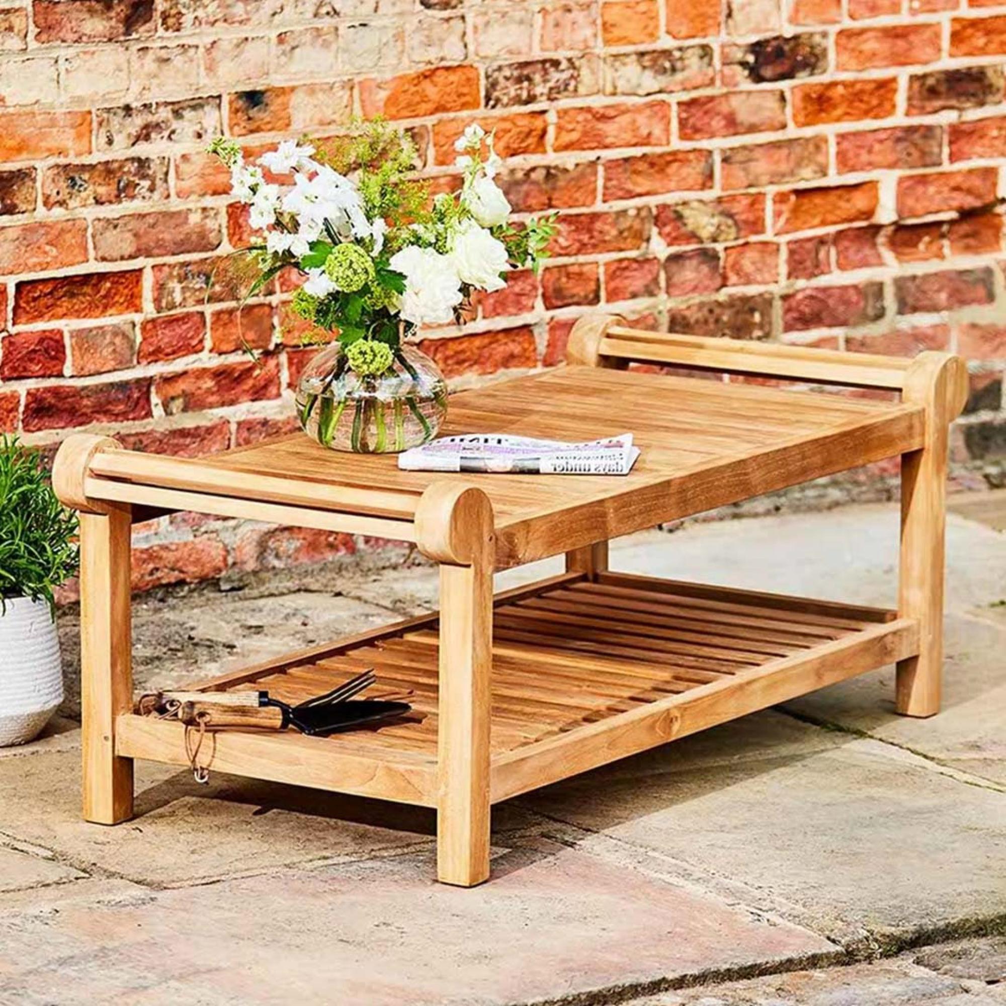 Lutyens Outdoor Teak Coffee Table - 80cm x 60cm