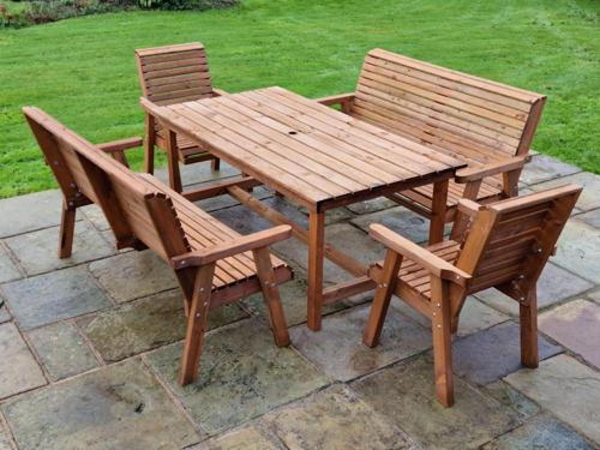 Churnet Valley Redwood 8 Seater Garden Dining Set