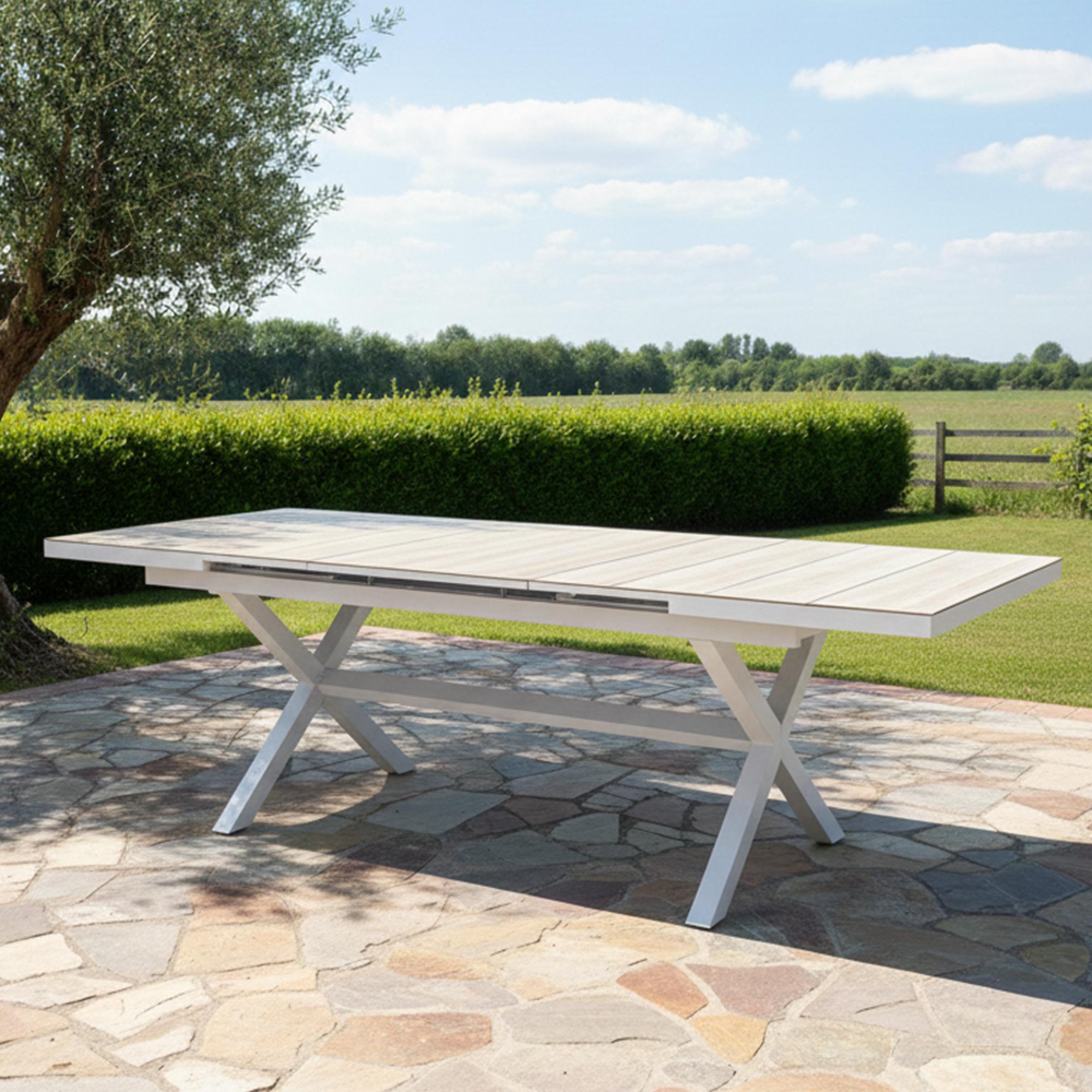 Vienna Garden Extending Dining Table - 4-6 Seater - 182.4cm-243.3 - Dawn Grey