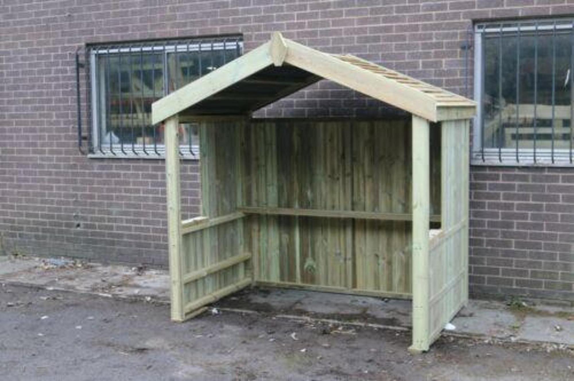 Churnet Valley Apex Roof Timber Wood Garden Smoking Shelter