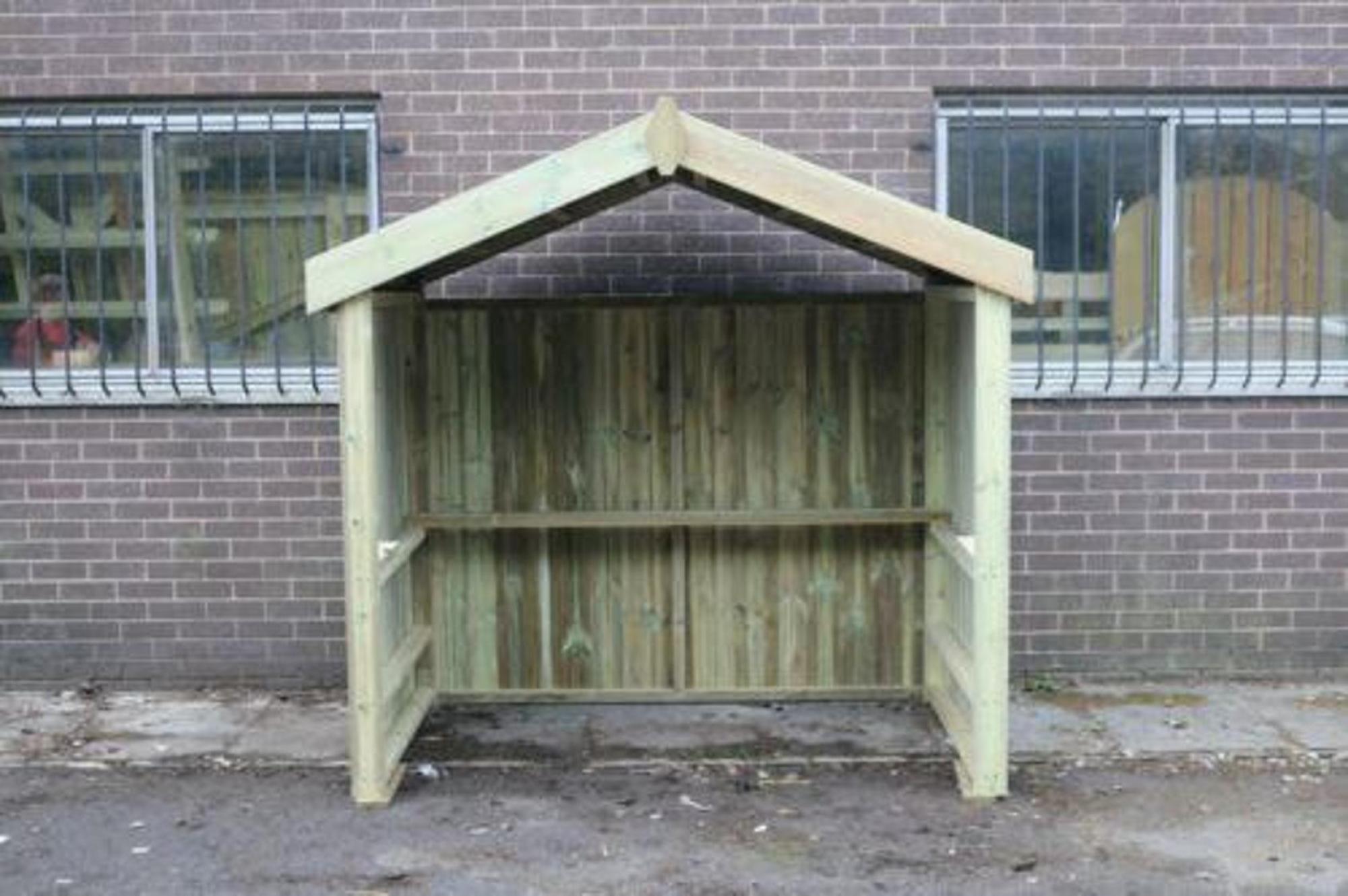 Churnet Valley Apex Roof Timber Wood Garden Smoking Shelter