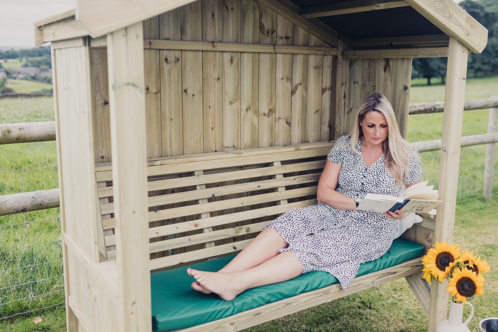 Churnet Valley Cottage Redwood 3 Seater Garden Arbour
