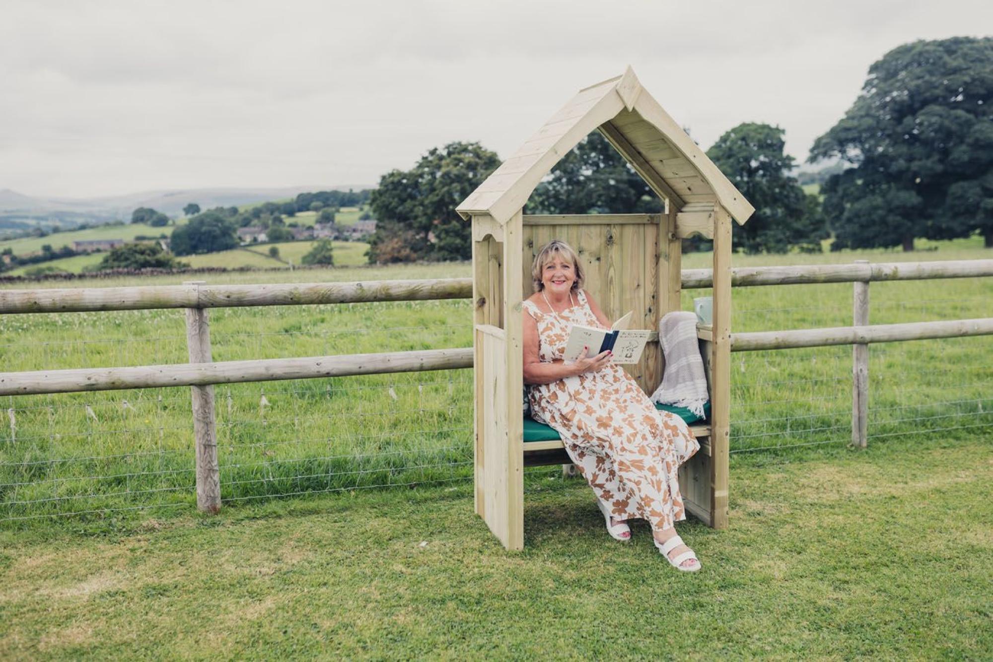 Churnet Valley Poppy Redwood 2 Seater Garden Arbour