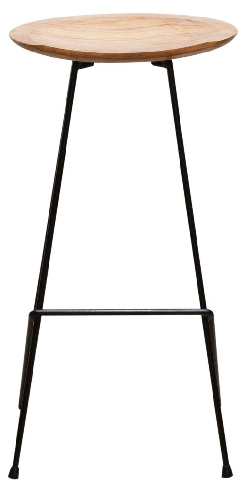 Belfort Set of 2 Teak Wood Counter Stool