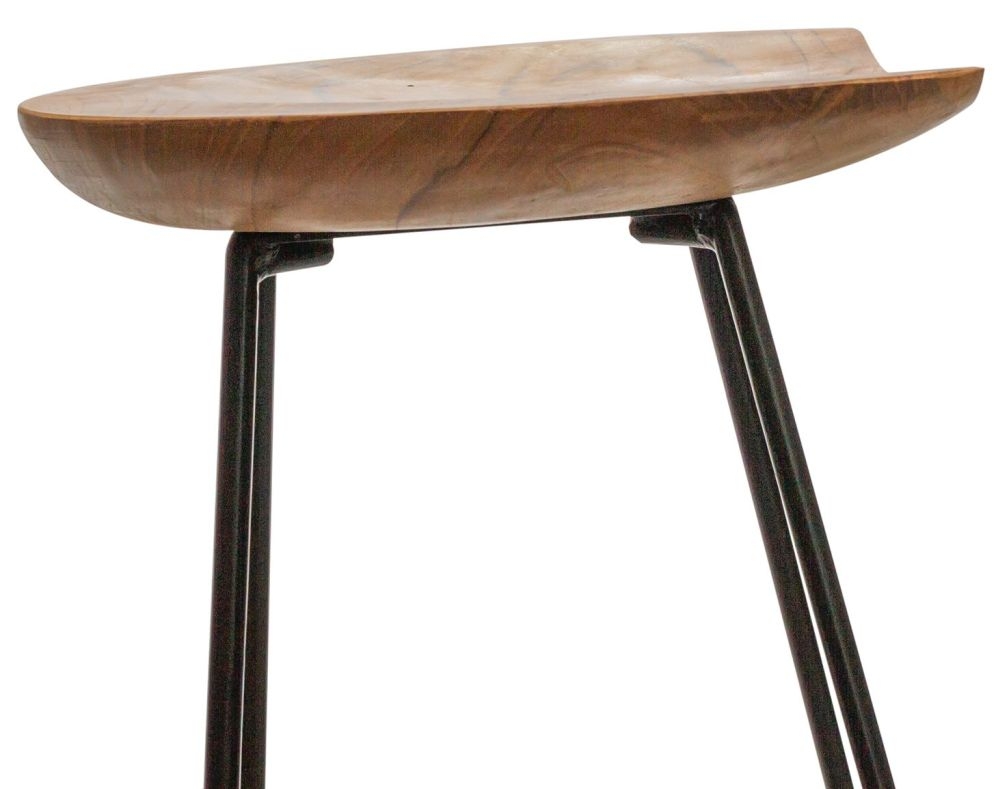 Belfort Set of 2 Teak Wood Counter Stool